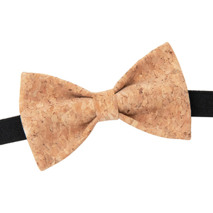 Παπιγιόν από Φελλό "Beige Bow Tie" - ξύλο, ανδρικά, φελλός, δώρα για άντρες, γάμος και βάπτιση - 2