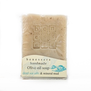 BENESSERE-Χειροποίητο σαπούνι με παρθένο ελαιόλαδο, Dead Sea Salts,Mineral Mud - χεριού, προσώπου, σώματος