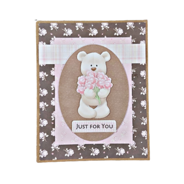 Ευχετήρια κάρτα γενεθλίων με αρκουδάκι #2 - γάμος, γενέθλια, επέτειος, ευχετήριες κάρτες