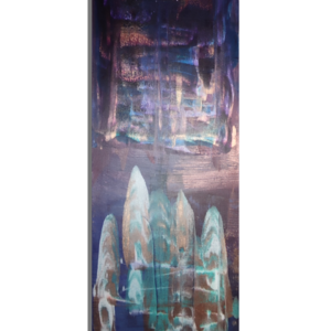 Πίνακας σε καμβά 30x80 cm με ακρυλικά σε γήινους τόνους - πίνακες & κάδρα, abstract, πίνακες ζωγραφικής