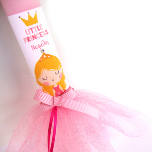 Προσωποποιημένη λαμπάδα "Μικρή πριγκίπισσα" με τούλι - κορίτσι, λαμπάδες, μπαλαρίνες, για παιδιά, ήρωες κινουμένων σχεδίων, προσωποποιημένα - 3