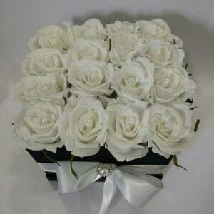 Χειροποίητα λευκά χάρτινα τριαντάφυλλα - χαρτί, τριαντάφυλλο, χειροποίητα, διακοσμητικά - 2