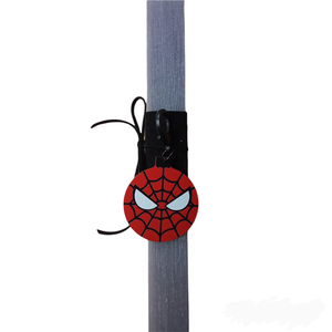 Αρωματική λαμπάδα με μπρελόκ "Spider man" - λαμπάδες, για παιδιά, αγόρι, σούπερ ήρωες