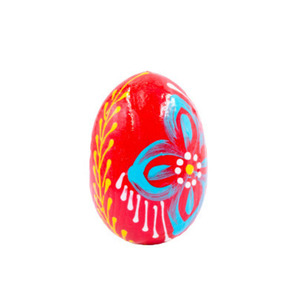 Ξύλινο διακοσμητικό χειροποίητο αυγό , 7εκ. Κοκκινο - αγόρι, διακοσμητικά, για ενήλικες - 2