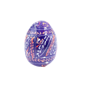 Ξύλινο διακοσμητικό χειροποίητο αυγό , 7εκ. blu dark1 - αγόρι, διακοσμητικά, για ενήλικες