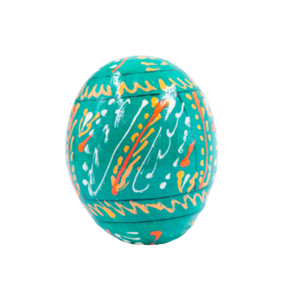 Ξύλινο διακοσμητικό χειροποίητο αυγό , 7εκ. βεραμαν - κορίτσι, διακοσμητικά, ζευγάρια, για ενήλικες