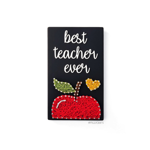 Ξύλινο δώρο για δασκάλα ή δάσκαλο "Best Teacher Ever" (20x12cm) - δώρα για δασκάλες