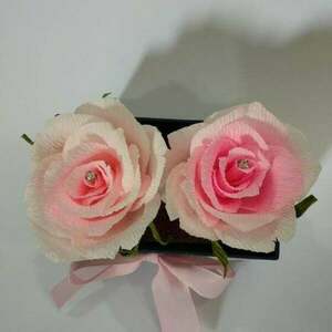 Χειροποίητα ρόζ χάρτινα τριαντάφυλλα - χαρτί, τριαντάφυλλο, χειροποίητα, διακοσμητικά - 2