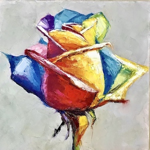 Πίνακας ζωγραφικής «Το τριαντάφυλλο» - πίνακες & κάδρα