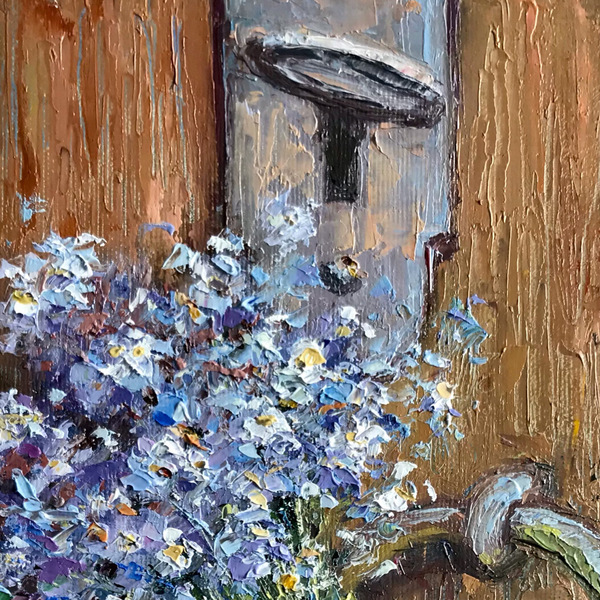 Πίνακας ζωγραφικής «Ένα γλυκό γειά…» - πίνακες & κάδρα - 2