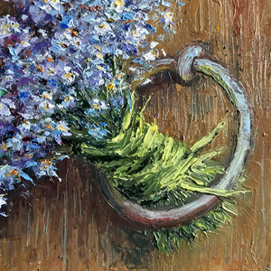 Πίνακας ζωγραφικής «Ένα γλυκό γειά…» - πίνακες & κάδρα - 3