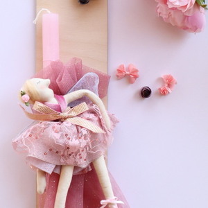 Πασχαλινή λαμπάδα με κούκλα μπαλαρίνα - κορίτσι, μπαλαρίνες, για παιδιά