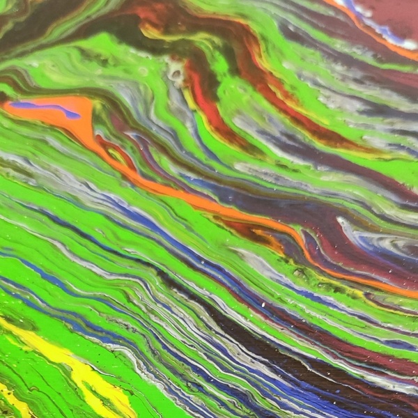 Ακρυλικά "τροπικά" χρώματα σε καμβά 30x60 cm - πίνακες & κάδρα, ακρυλικό, πίνακες ζωγραφικής - 5