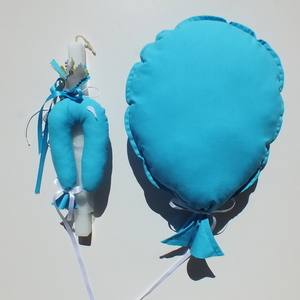 Κρεμαστό τοίχου υφασμάτινο μπαλόνι - μπλε - ύφασμα, αγόρι, τοίχου, κρεμαστά, διακοσμητικά, δώρα για μωρά, κρεμαστό διακοσμητικό - 4