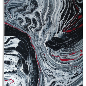 Μαυρόασπρα μοτίβα σε πίνακα abstract 40x40 cm - πίνακες & κάδρα, ακρυλικό, πίνακες ζωγραφικής