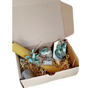 Πασχαλινό Gift Box με Φυτική Λαμπάδα & Κεριά II - κορίτσι, λουλούδια, λαμπάδες, για ενήλικες, για εφήβους
