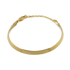 "The Chain" Bracelet - αλυσίδες, χεριού, σταθερά, επιχρυσωμένα, ασήμι 925