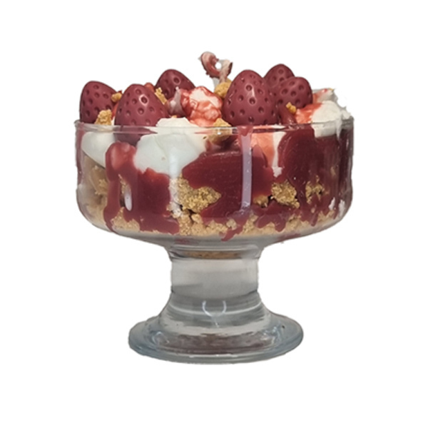 Strawberry Cheesecake - Αρωματικό κερί σόγιας 200γρ - αρωματικά κεριά, κερί σόγιας