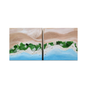 Path of the ocean - Ζωγραφικοί πίνακες σε καμβά (60 x 30cm) - πίνακες & κάδρα, ακρυλικό, πίνακες ζωγραφικής