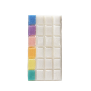 Πολύχρωμη Σοκολάτα - wax melt snap bar - 80γρ - αρωματικά κεριά, διακοσμητικά, κερί σόγιας