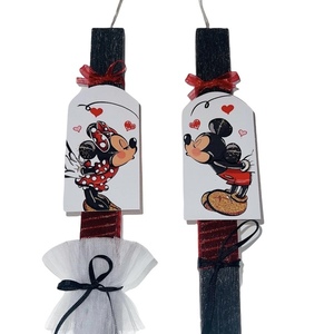 Minnie&Mickey love - λαμπάδες, ζευγάρια