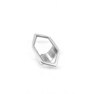 "Geom Ring" - ασήμι 925, γεωμετρικά σχέδια, σταθερά, μεγάλα