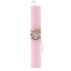 Πασχαλινή λαμπάδα βραχιόλι swarovski - ροζ κερί - κορίτσι, λαμπάδες, για ενήλικες, για εφήβους