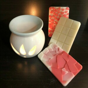 Wax melts σε σχήμα σοκολάτας 3τμχ - κερί, αρωματικά κεριά, αρωματικά χώρου - 2