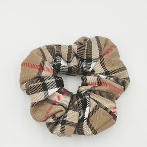 Λαστιχάκι για μαλλιά καρό ταρτάν burberry scrunchies - ύφασμα, δώρο, για τα μαλλιά, λαστιχάκια μαλλιών, μεγάλα scrunchies - 2