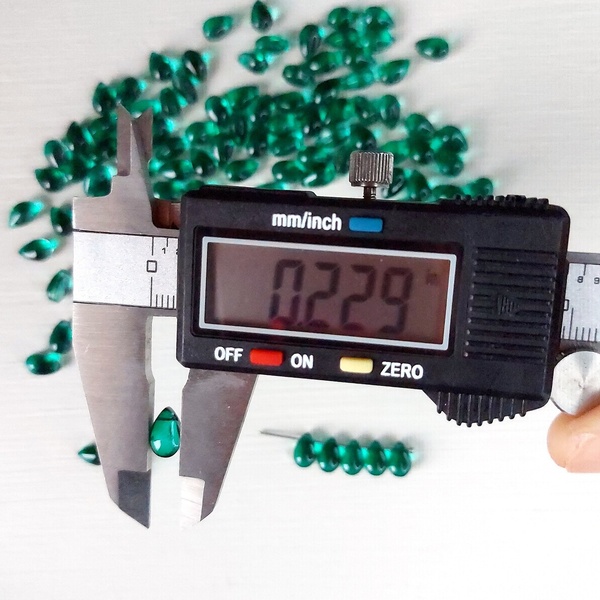 Πράσινες Γυάλινες Χάντρες Σταγόνα 6x9mm 10τεμ - υλικά κοσμημάτων, υλικά κατασκευών - 5