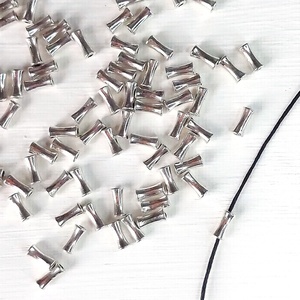 Χάντρες Μεταλλικές Σωλήνας 8,5x4mm 10τεμ - υλικά κοσμημάτων, υλικά κατασκευών