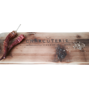 Ξύλο κοπής μασίφ vintage με πυρογραφεία charcuterie cheese&wine - ξύλο, είδη σερβιρίσματος - 4