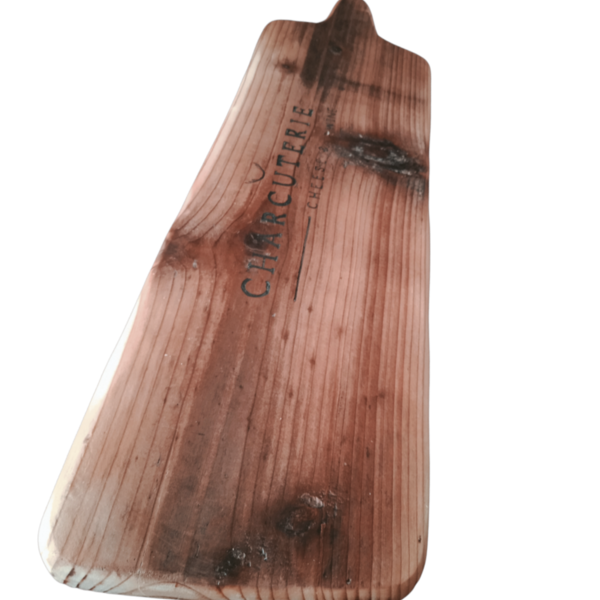 Ξύλο κοπής μασίφ vintage με πυρογραφεία charcuterie cheese&wine - ξύλο, είδη σερβιρίσματος - 5