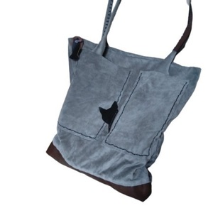 δερμάτινη τσάντα με γάτα - δέρμα, ώμου, μεγάλες, all day, tote - 3