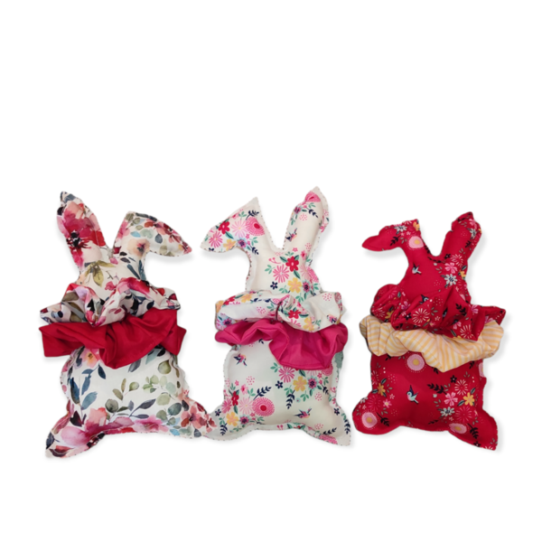 Λαμπάδα κουνελάκι με δύο Scrunchies - κορίτσι, λαμπάδες, για παιδιά, για ενήλικες, ζωάκια - 4