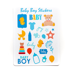 «Baby Boy Stickers» Φύλλο Aυτοκόλλητο 27xmx21cm - αγόρι, δώρο, αυτοκόλλητα