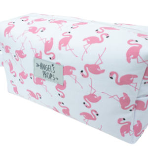 Χειροποίητο νεσεσέρ box "Flamingo Collection" (21x11x9) - ύφασμα, για ενήλικες, για εφήβους, καλλυντικών, ταξιδίου - 4