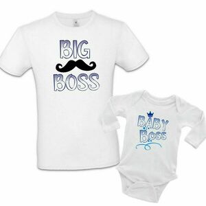Σετ Tshirt & βρεφικό φορμάκι για μπαμπά & γιο - βαμβάκι