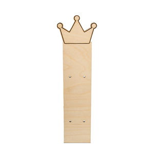 Ξύλινη Πλάτη για λαμπάδα "Κορόνα", Φυσικό χρώμα ξύλου, Διάσταση: 36Χ8εκ. - αγόρι, διακοσμητικά, για παιδιά, πρίγκηπες
