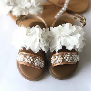 Christening shoes leather sandals - δέρμα, σανδάλια, μαμά και κόρη