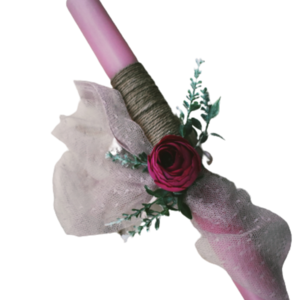 Πασχαλινή Λαμπάδα Τριαντάφυλλο... - κορίτσι, λουλούδια, λαμπάδες, για ενήλικες