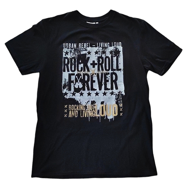 ΑΝΔΡΙΚΟ T-SHIRT "ROCK N ROLL" - βαμβάκι, ανδρικά, t-shirt