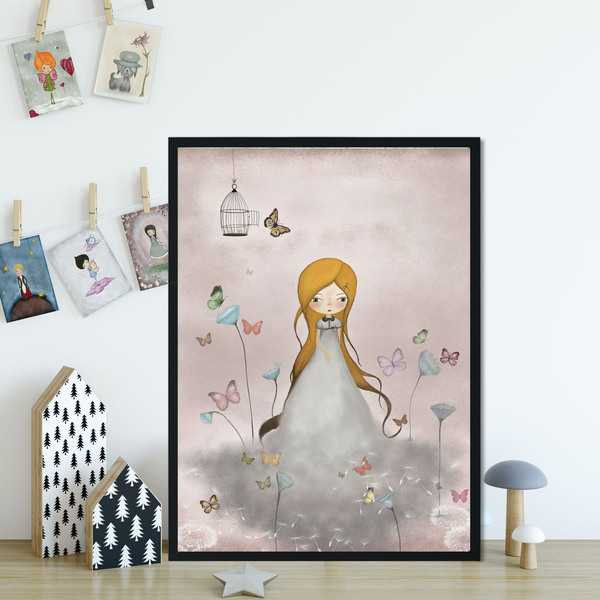 Πριγκίπισσα Aurora - αφίσα για το παιδικο δωματιο Α3 μέγεθος 30x40 εκ - κορίτσι, αφίσες