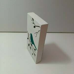 "BIRD COLLECTION"-ξύλινο πινακάκι- 11*6εκ - ξύλο, σπίτι, διακοσμητικά - 3
