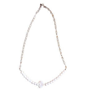 Silver Pearly Necklace - αλυσίδες, πέρλες, καρδιά, ασήμι, ασήμι 925