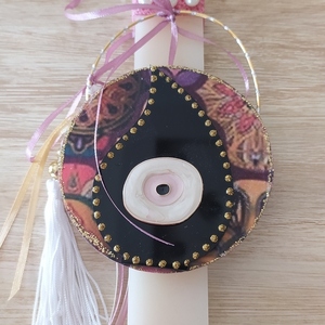 Πασχαλινή αρωματική λαμπάδα (30cm) Lucky Eye - κορίτσι, λαμπάδες, για ενήλικες, πασχαλινά δώρα - 5