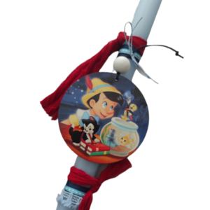 Πασχαλινή λαμπάδα "Πινόκιο" - αγόρι, λαμπάδες, για παιδιά, ήρωες κινουμένων σχεδίων