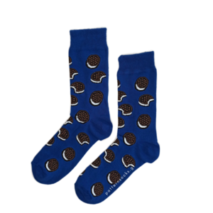 Μπλε unisex κάλτσες Oreo (36-44) - βαμβάκι, unisex