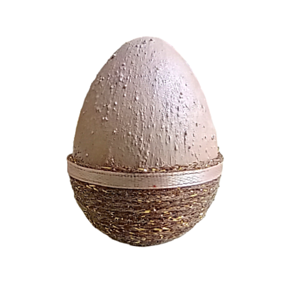 Γύψινο διακοσμητικό πασχαλινό αυγο 6 - vintage, πηλός, διακοσμητικά, γύψος - 3