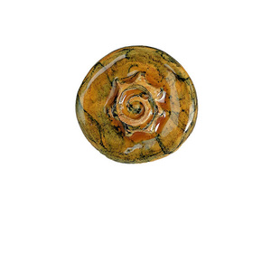 Κεραμικό δαχτυλίδι με σχέδιο - ήλιος, γεωμετρικά σχέδια, boho, μπρούντζος, αυξομειούμενα